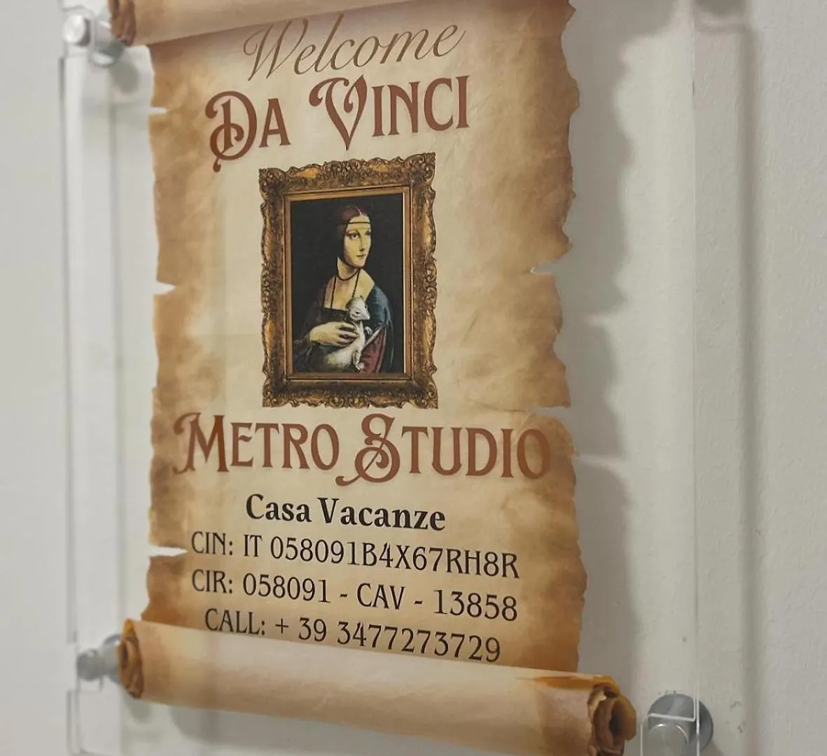 Holiday home Da Vinci Metro Studio Rome